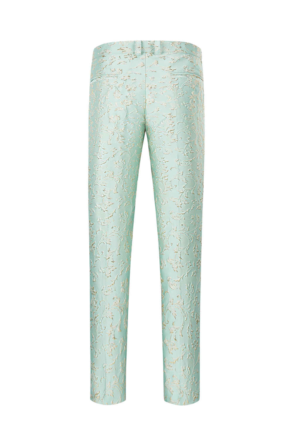 Mint Shawl Lapel One Button Jacquard Men's Prom Suits