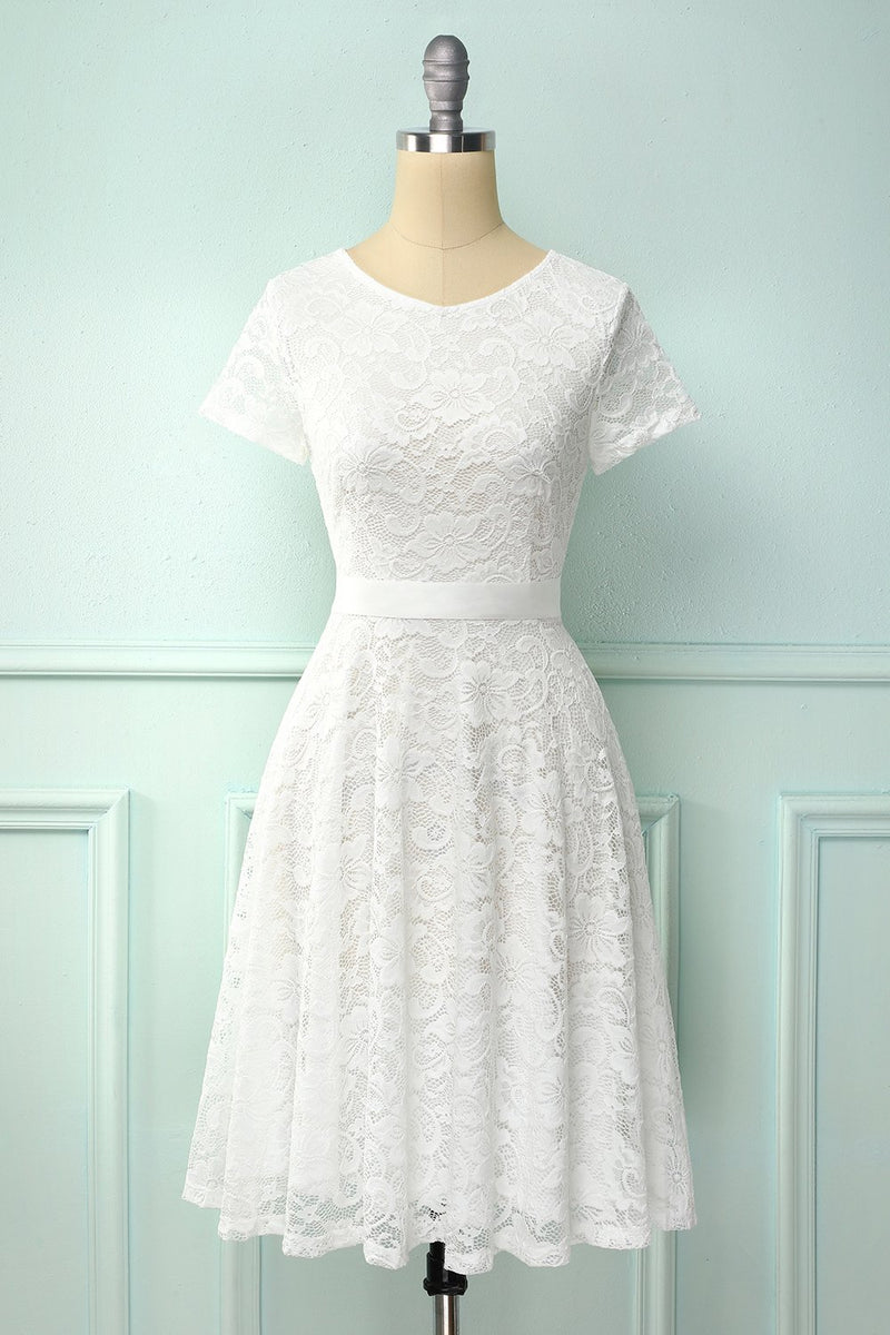 Short white 2025 vintage dress