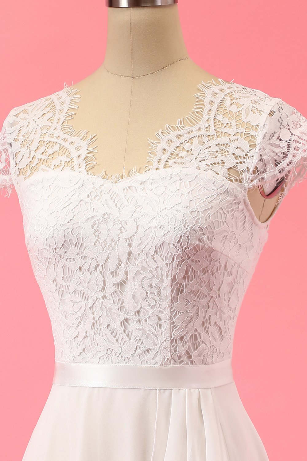 Formal Lace Ruffle Dress