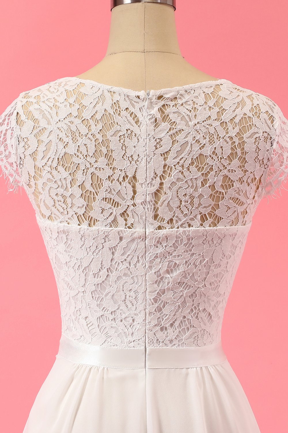 Formal Lace Ruffle Dress