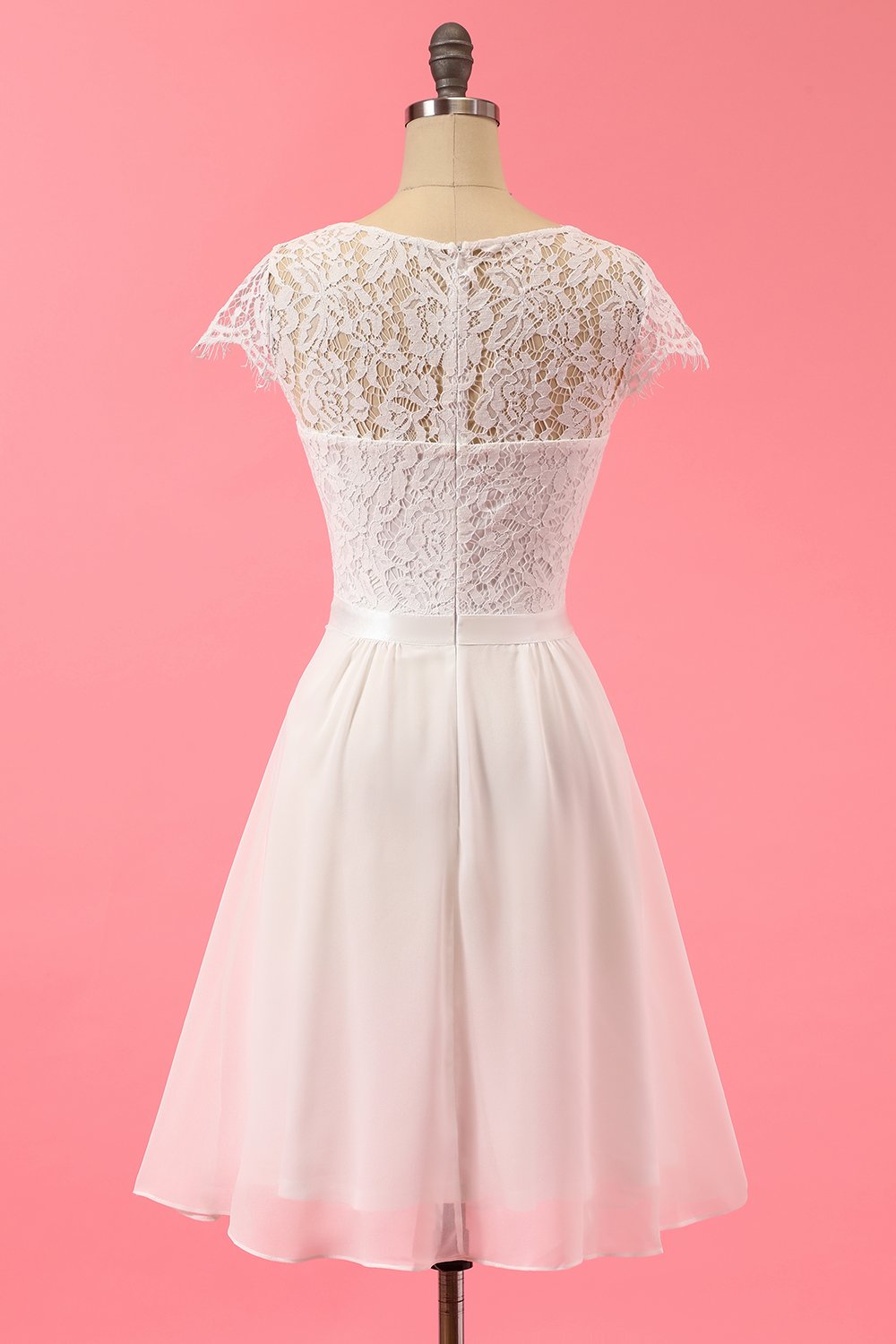 Formal Lace Ruffle Dress