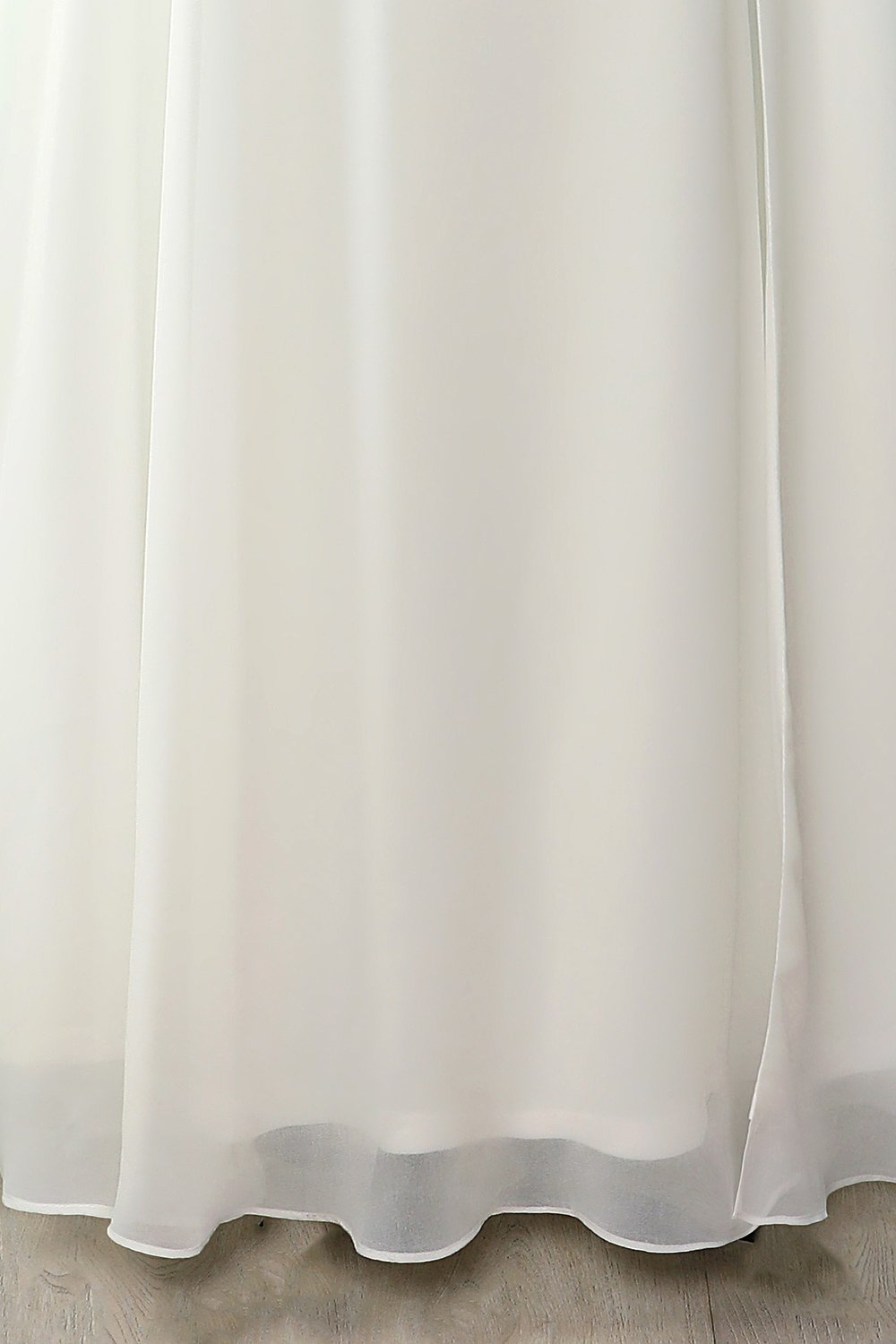 White A-line Formal Prom Dress With Lace