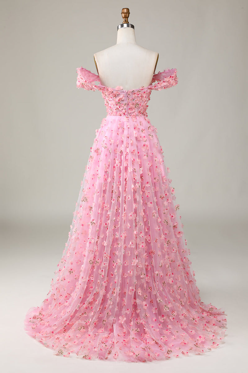 Pink long gown for 2024 wedding