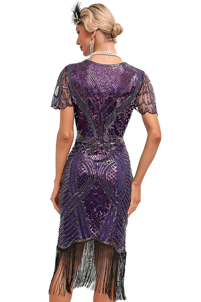 Purple best sale flapper dress