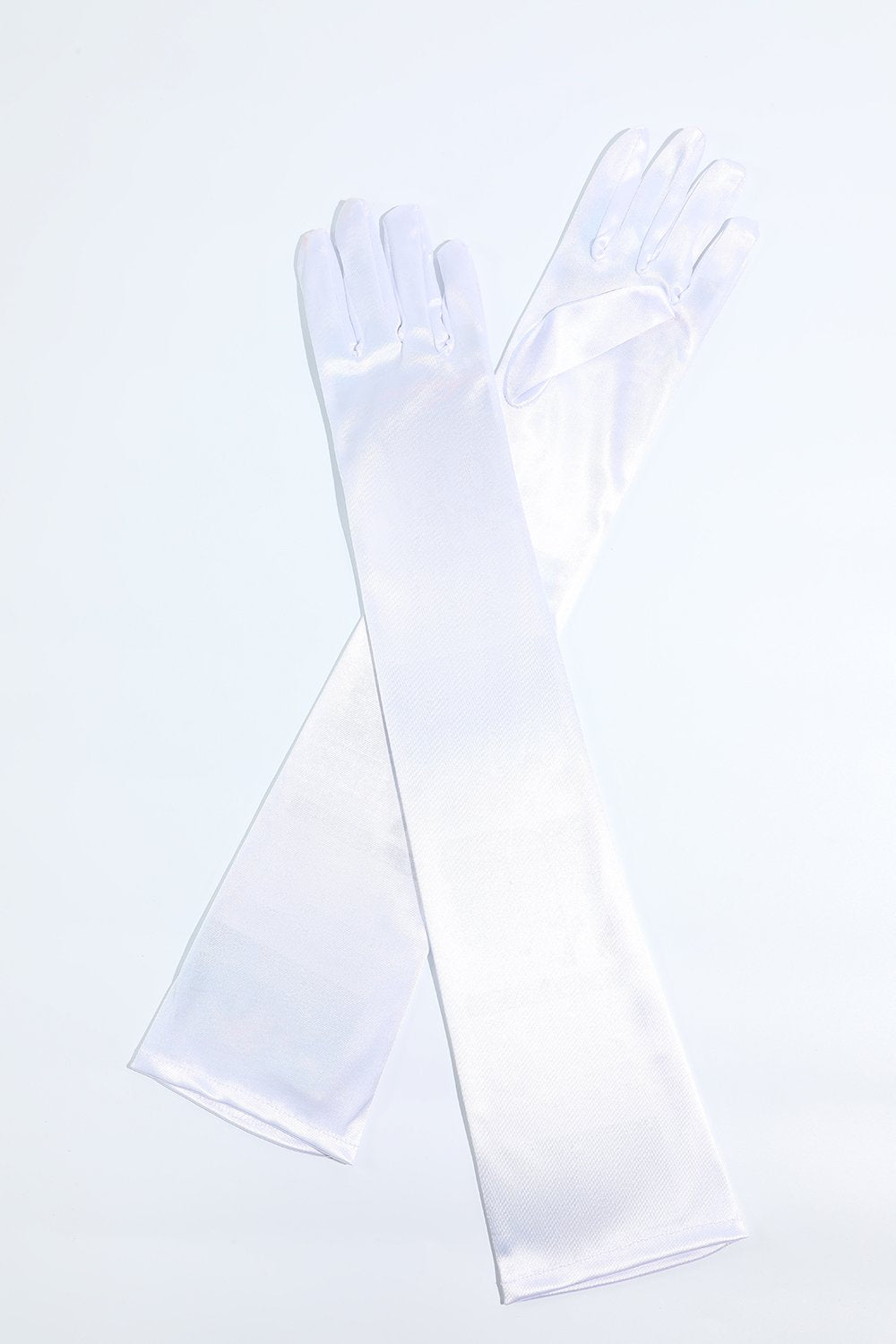 White 1920s Party Gloves