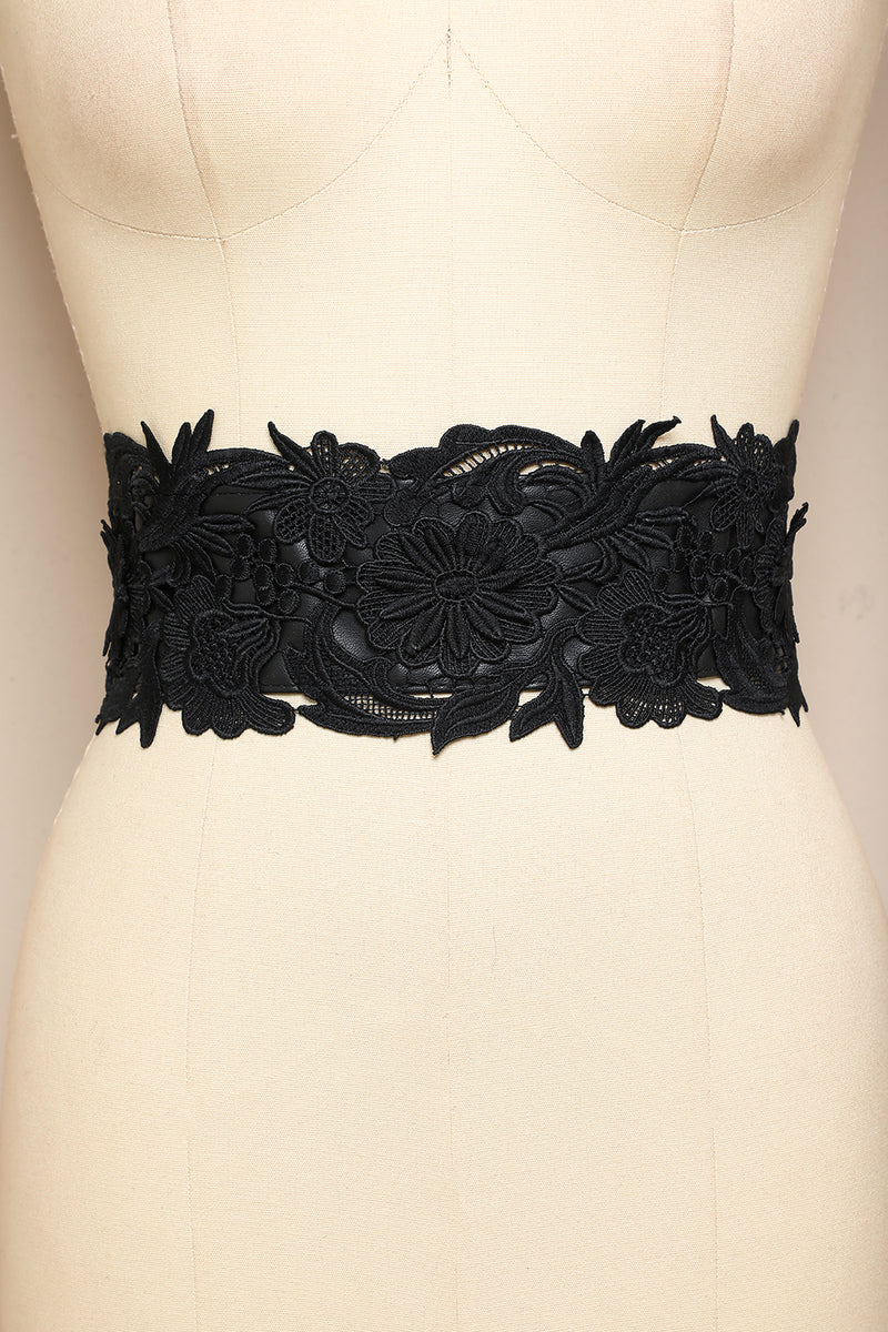 Lace belt outlet for dress