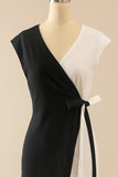 White & Black Bodycon Dress