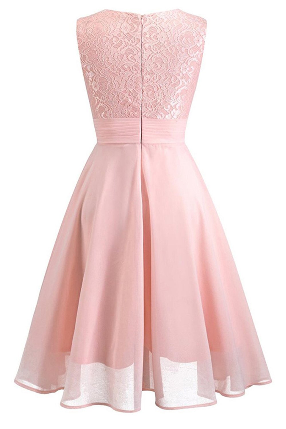 Navy Lace Wedding Party Dress with Ruffles