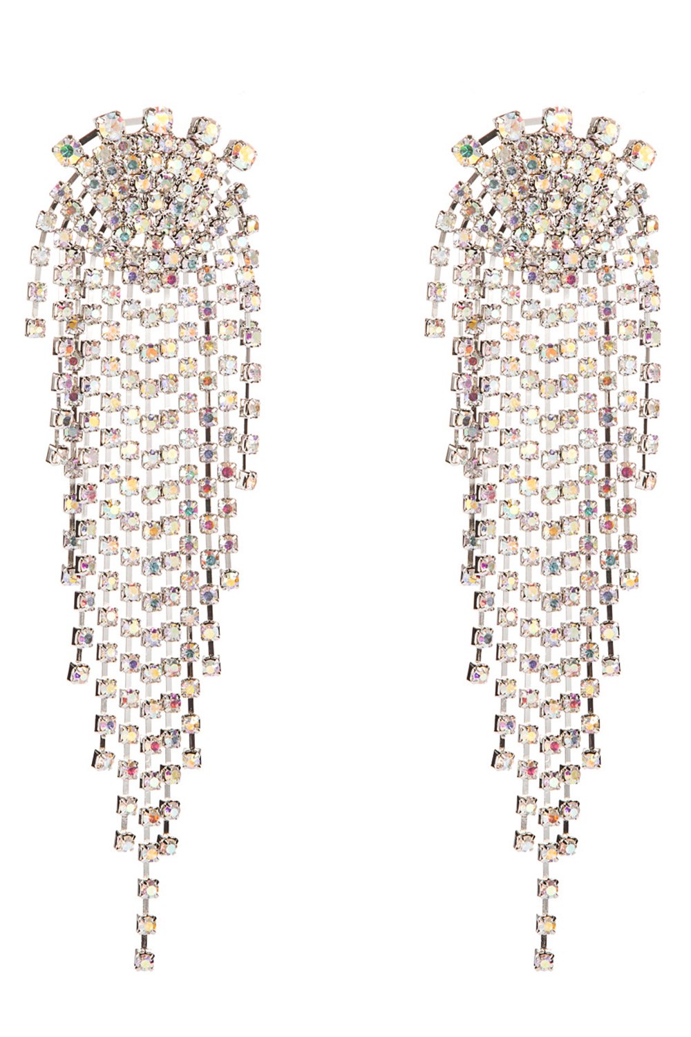 Gold Rhinestone Drop Earrings