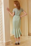 Pink Lace Bodycon 1960s Dress