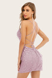 Short Tight Lace Graduation Dresses