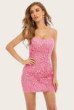 Short Tight Lace Graduation Dresses
