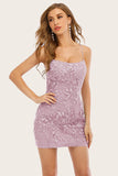 Short Tight Lace Graduation Dresses