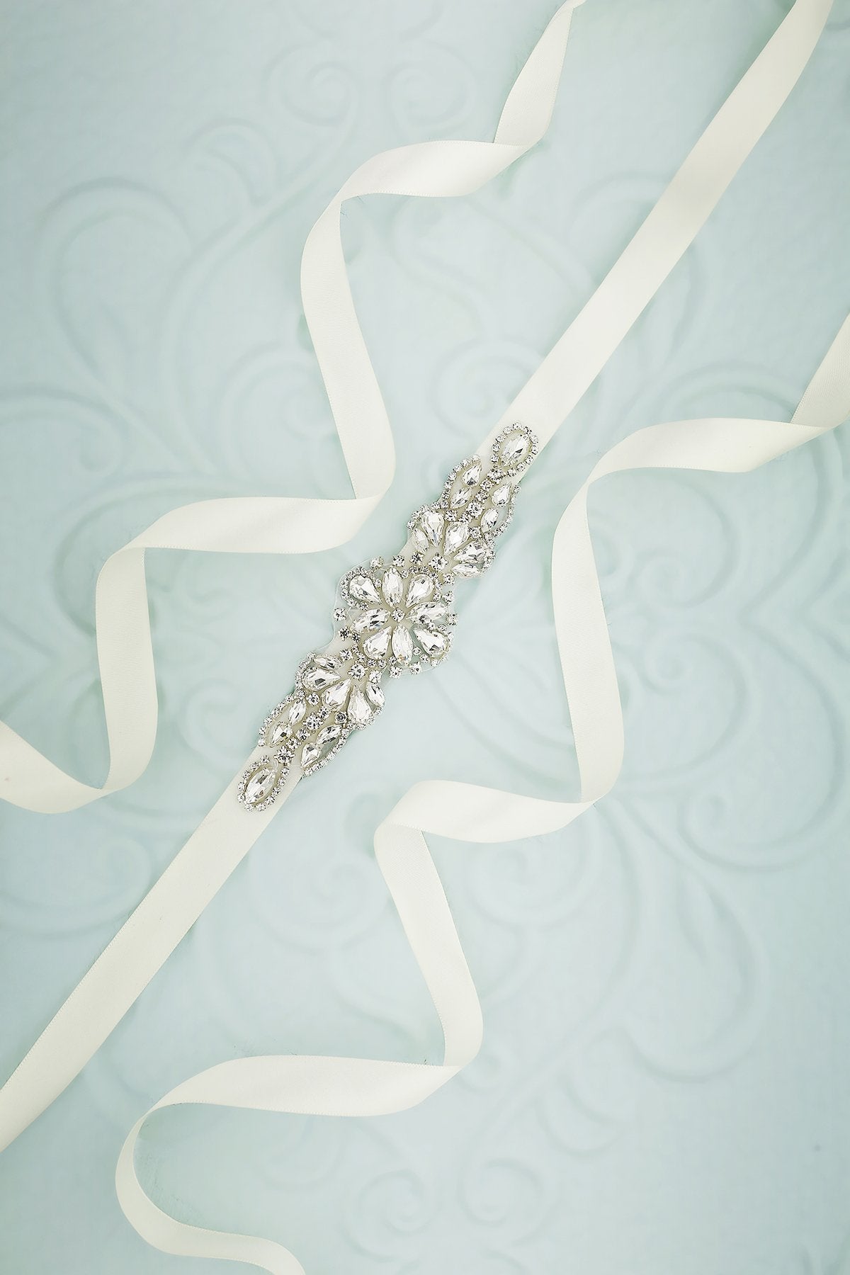 Rhinestone Bridal Sash - ZAPAKA