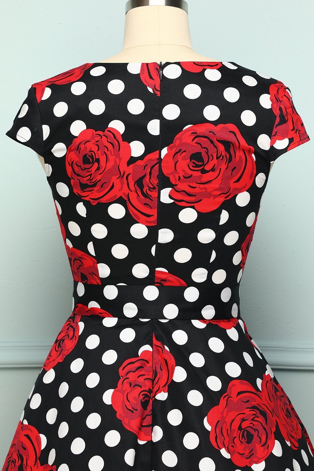 Rose Dots 1950s - ZAPAKA