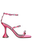 Load image into Gallery viewer, Sparkly Silver Beaded Ankle-Straps High Heels Sandals