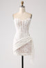 Load image into Gallery viewer, Classy Lace White Short Graduation Dress with Lace-up Back