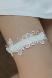 White Butterfly Lace Bridal Garters（Set of 3 ）