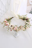 Blush Camellia Floral Crown Bridal Wedding Headband