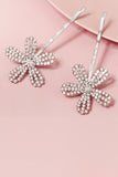 2pcs Flower Shaped Bridal Bangs Hairpins