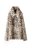 White Leopard Women Winter Faux Fur Coat