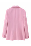 Pink Shawl Lapel One Button 2 Pieces Women Suits