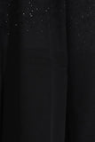 Sparkly Black Notched Lapel Women Blazer with Beading