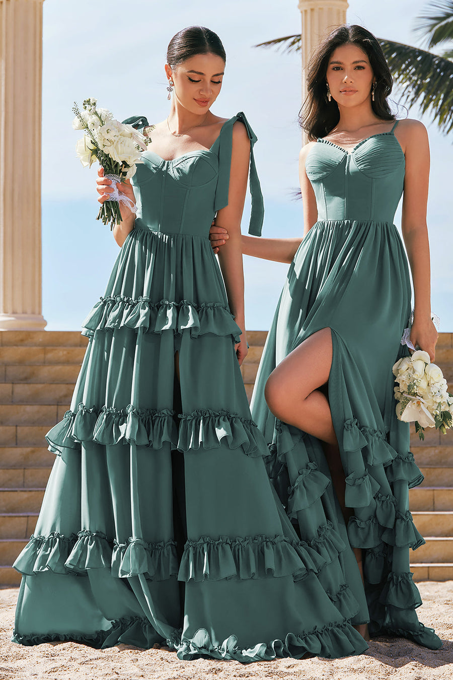 Green Bridesmaid Dresses Zapaka CA