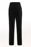 Black Polk Dots One Button 2 Piece Women Suit