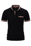 White Cotton Short Sleeves Casual Men's Polo Shirt