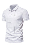 White Regular Fit Cotton Men's Polo Shirt