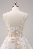 Sparkly Light Blue A Line Spaghetti Straps Corset Short Prom Dress