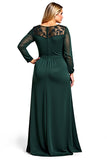 Pine Sheath Satin Lace Mother of the Bride Dress