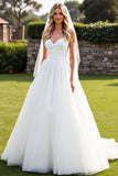Stretch Satin Organza Ivory A Line Strapless Wedding Dress