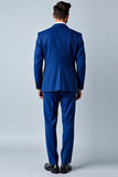 Royal Blue Shawl Lapel Slim Fit 2 pieces Men's Suit
