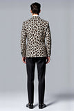Leopard Shawl Lapel 2 Piece Men's Prom Suit