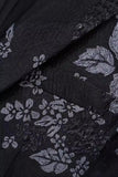 Black Floral Peak Lapel One Button Men's Blazer