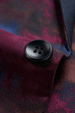Dark Navy One Button Notched Lapel Men's Prom Blazer