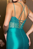 Sparkly Royal Blue Satin Bodycon Short Cocktail Dress with Keyhole