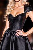 Black Corset A Line Short Prom Dress