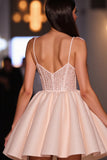 Blush Corset Short A Line Short Prom Dress