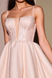 Blush Corset Short A Line Short Prom Dress