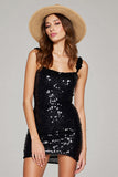 Sparkly Black Bodycon Short Prom Dress