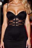Black Bodycon Simple Cocktail Dress