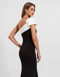 Black Mermaid Satin Long Formal Dress