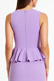 Lilac Mermaid Long Formal Dress with Ruffles