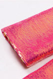 Sparkly Fuchsia 2 Piece Peak Lapel Women Suits with Pockets