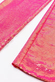 Sparkly Fuchsia 2 Piece Peak Lapel Women Suits with Pockets