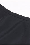 Black 2 Piece Peak Lapel Short Women Prom Suits with Feather
