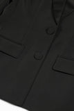 White Peak Lapel Single Breasted Women Prom Blazer with Sequins